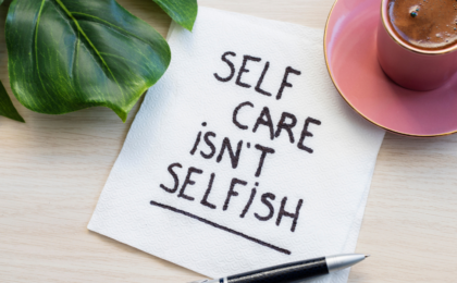 Overcome self-doubt as a solopreneur, Self care is not selfish inspirational reminder